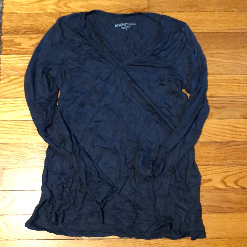 Navy Beyond Yoga Long Sleeve Shirt